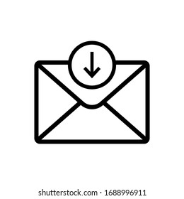 E mail, mail, envelope sign icon vector isolated