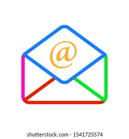 E mail icon vector design template