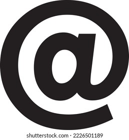 e mail icon, at icon vector design