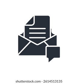 e mail icon. vector.Editable stroke.linear style sign for use web design,logo.Symbol illustration.