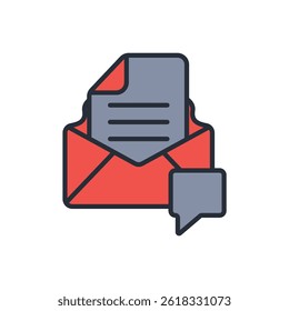 ícone de e-mail. vetor.Editável símbolo de estilo traço.linear para usar web design,ilustração logo.Symbol.