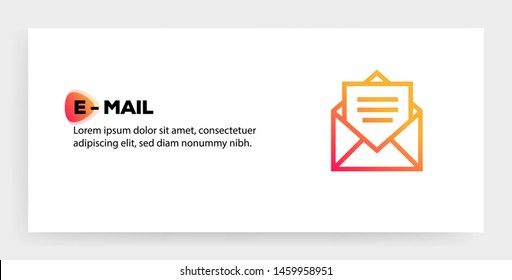 E - MAIL AND ILLUSTRATION ICON CONCEPT