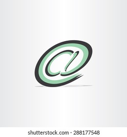 e mail internet stylized symbol design