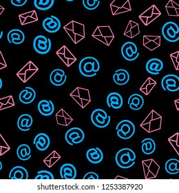E mail Letter. Seamless vector EPS 10 pattern. 