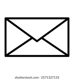 E Mail Vector Line Icon Design