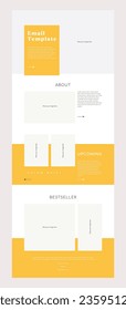 E mailer template food marketing eCommerce upcoming product latest new arrivals bestsellers