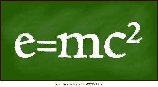 e = mc2 blackboard background beautiful banner wallpaper design illustration 
