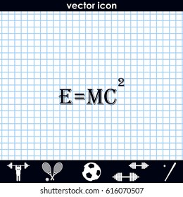 E = mc2 icon.