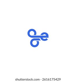 E Minimalist Wind Logo Modern