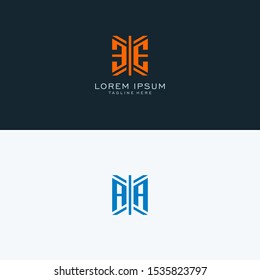 E A monogram Logo Set modern graphic design, Inspirational logo design for all companies. -Vectors