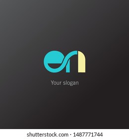 E & N double letter joint logo