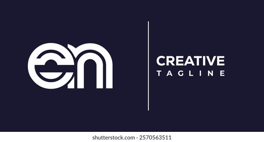 E and N logo design. EN abstract Letters Logo Monogram. This logo design is the process of creating a visual symbol that represents a brand, company, or individual.