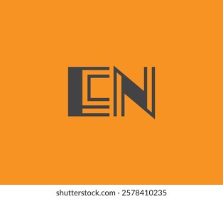 E and N logo design. EN abstract Letters Logo Monogram. This logo design is the process of creating a visual symbol that represents a brand, company, or individual.