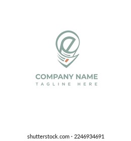E and Newspaper perfect for online newspaper logo