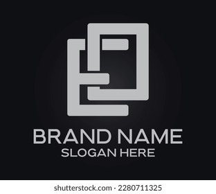 E-O-Logo-Vorlage für Anfangsbuchstaben