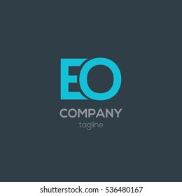 E & O  Letter logo design vector element
