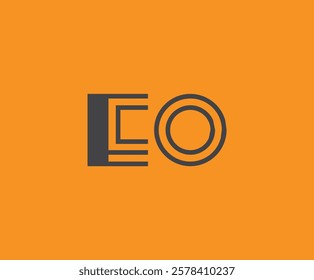 E and O logo design. EO abstract Letters Logo Monogram. This logo design is the process of creating a visual symbol that represents a brand, company, or individual.