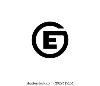 E- und OE-Buchstaben-Logo-Design, Vektorvorlage