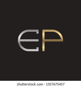 E P initial letter, modern logo design template vector 