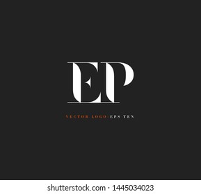 E P letters Joint logo icon vector for business card and corporate identity.