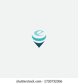 E Pin Logo Designs Vector Stock Vector (Royalty Free) 1720732306 ...
