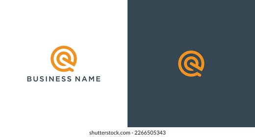 e q letter icon vector logo. E q vector logo