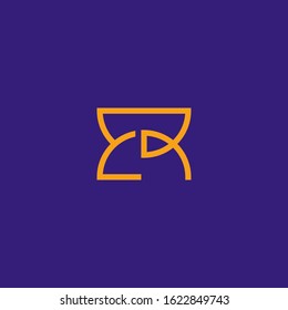 E and R letter monogram logo
