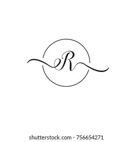 E And R Letter Vector Logo Template