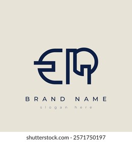 E and R logo design. ER abstract Letters Logo Monogram. This logo design is the process of creating a visual symbol that represents a brand, company, or individual.