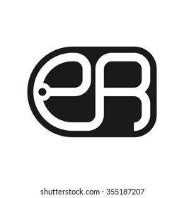 e and r logo vector.