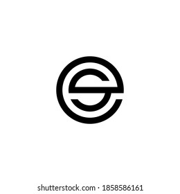 e s es se initial logo design vector graphic idea creative