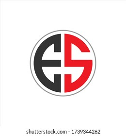 E and S initials design vector logo is simple and elegant