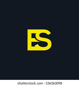 E & S  Letter logo design vector element
