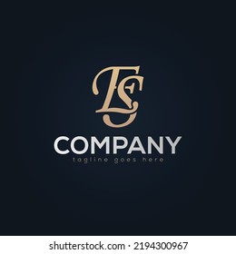 E-S-Buchstaben-Monogramm-Logo-Design