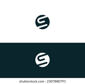 E, S Letter Monogram Logo Minimalist Design.
