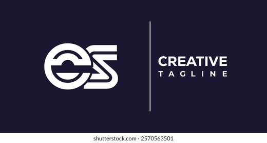 E and S logo design. ES abstract Letters Logo Monogram. This logo design is the process of creating a visual symbol that represents a brand, company, or individual.