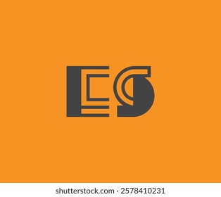 E and S logo design. ES abstract Letters Logo Monogram. This logo design is the process of creating a visual symbol that represents a brand, company, or individual.