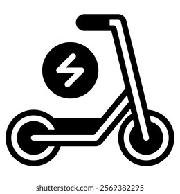 E Scooter Urban Lifestyale icon illustration