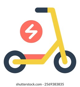 E Scooter Urban Lifestyale icon illustration