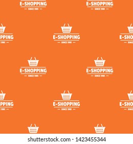 E shipping pattern vector orange for any web design best