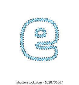 E Shoelace Letter Logo Icon Design