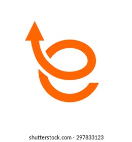 e shop logo design template. E Letter Logo.