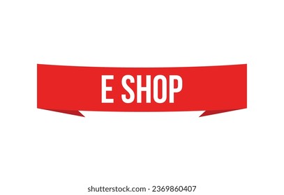 e shop Vector banner ribbon design.