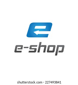 e shop vector design template