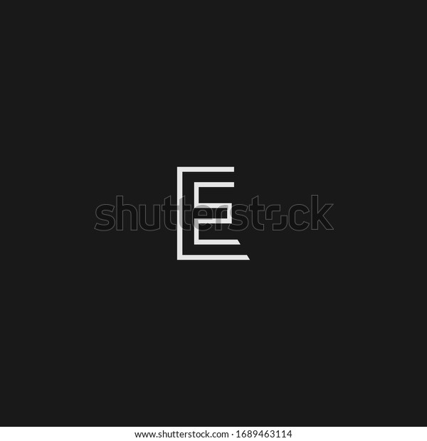 E Single Letter Designs Logo Icons Stock Vector (Royalty Free ...