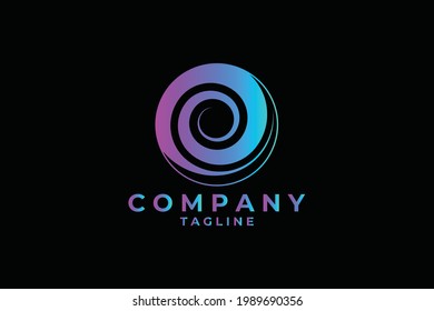 e spiral logo. great for media, technology, web, etc.