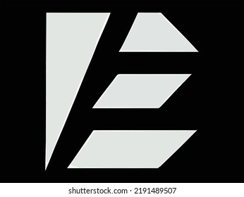 E Sport logo concept simple and futuristic 