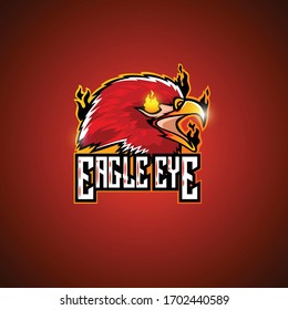 E Sport Logo Eagle Eye Premium Vector
