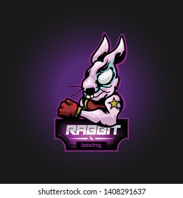 E Sport logo with Rabbit and Boxer themes,
elegant and amazing pack with shapes and colors
