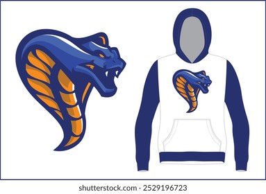 E Sports Logo with Hoodie mock up Illustration Vector